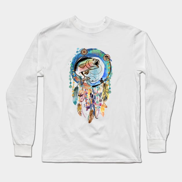Dream On Long Sleeve T-Shirt by Twisted Kitty Studio